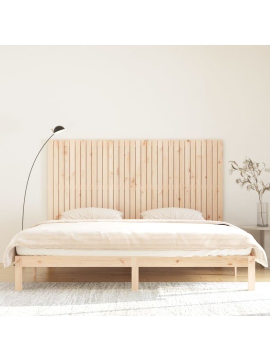 Nástěnné čelo postele 204 x 3 x 110 cm masivní borové dřevo