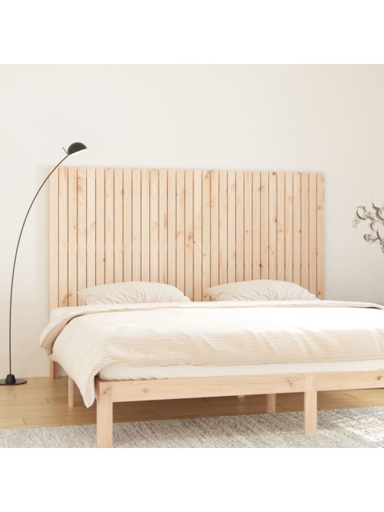 Nástěnné čelo postele 204 x 3 x 110 cm masivní borové dřevo