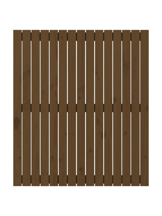 Nástěnné čelo postele medově hnědé 95,5x3x110 cm borové dřevo
