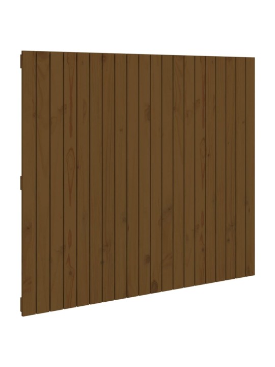 Nástěnné čelo postele medově hnědé 127,5x3x110 cm borové dřevo