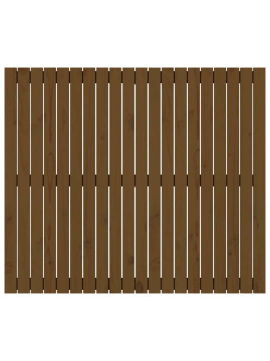 Nástěnné čelo postele medově hnědé 127,5x3x110 cm borové dřevo