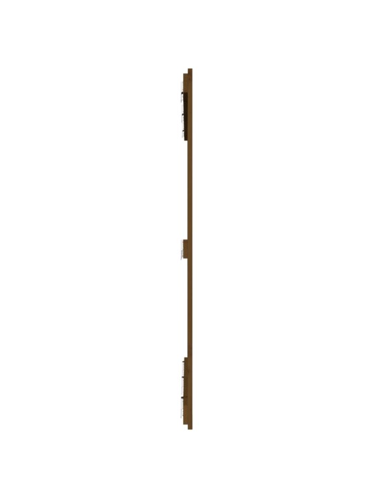 Nástěnné čelo postele medově hnědé 127,5x3x110 cm borové dřevo