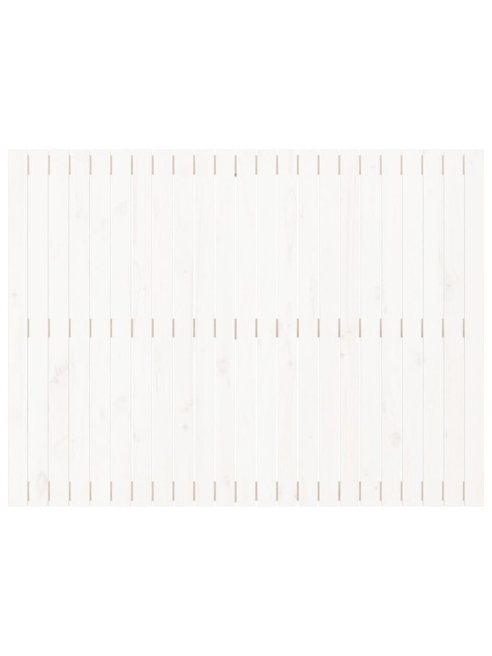Nástěnné čelo postele bílé 146,5x3x110 cm masivní borové dřevo