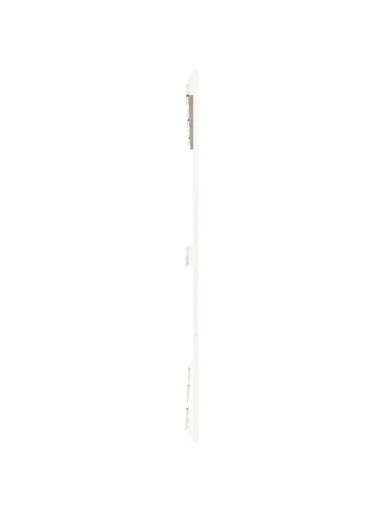 Nástěnné čelo postele bílé 146,5x3x110 cm masivní borové dřevo