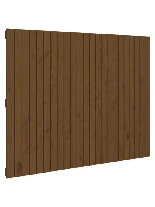 Nástěnné čelo postele medově hnědé 146,5x3x110 cm borové dřevo
