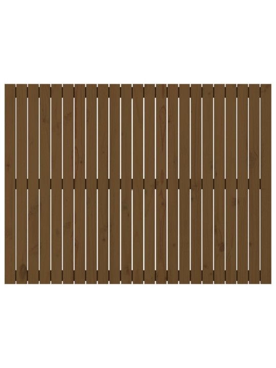 Nástěnné čelo postele medově hnědé 146,5x3x110 cm borové dřevo