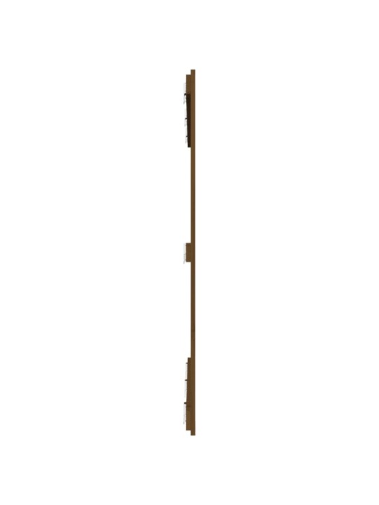 Nástěnné čelo postele medově hnědé 146,5x3x110 cm borové dřevo