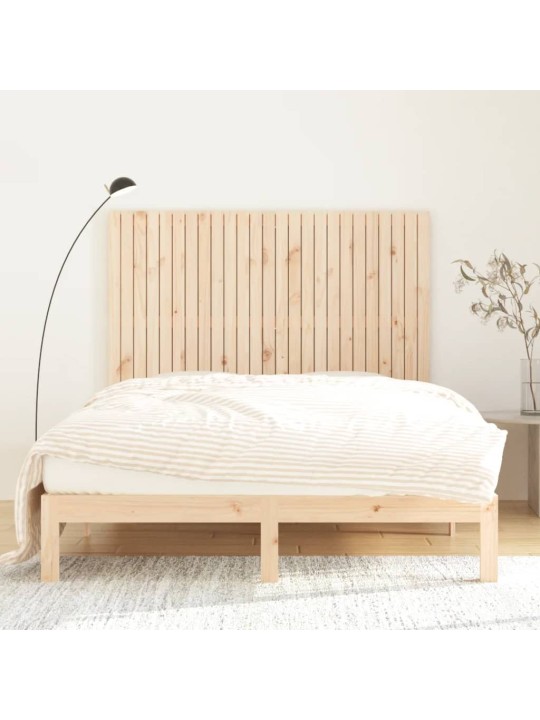 Nástěnné čelo postele 159,5 x 3 x 110 cm masivní borové dřevo
