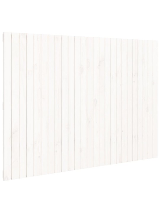 Nástěnné čelo postele bílé 159,5x3x110 cm masivní borové dřevo