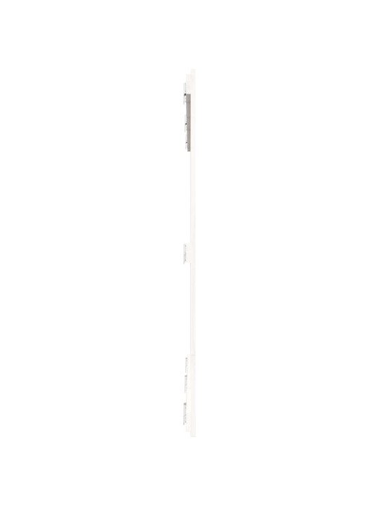 Nástěnné čelo postele bílé 159,5x3x110 cm masivní borové dřevo