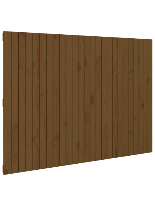 Nástěnné čelo postele medově hnědé 159,5x3x110 cm borové dřevo