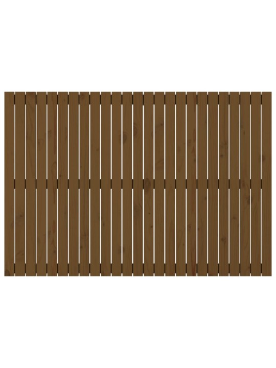 Nástěnné čelo postele medově hnědé 159,5x3x110 cm borové dřevo