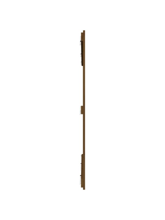 Nástěnné čelo postele medově hnědé 159,5x3x110 cm borové dřevo