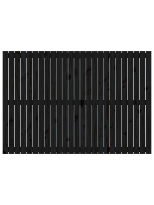 Nástěnné čelo postele černé 159,5x3x110 cm masivní borové dřevo