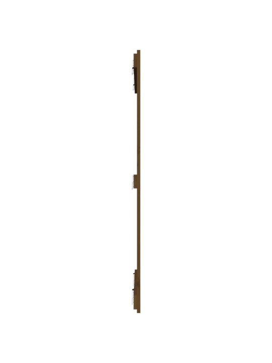 Nástěnné čelo postele medově hnědé 82,5x3x110 cm borové dřevo