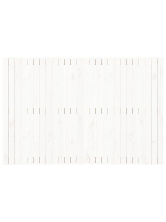 Nástěnné čelo postele bílé 166x3x110 cm masivní borové dřevo
