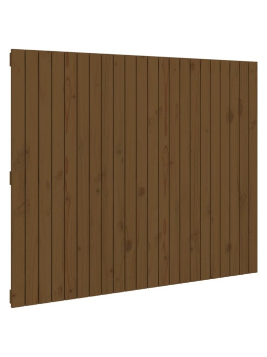 Nástěnné čelo postele medově hnědé 140x3x110cm masivní borovice