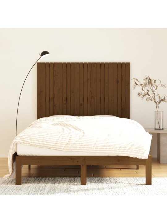 Nástěnné čelo postele medově hnědé 140x3x110cm masivní borovice