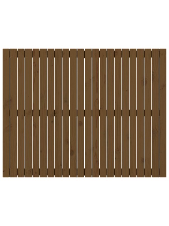 Nástěnné čelo postele medově hnědé 140x3x110cm masivní borovice