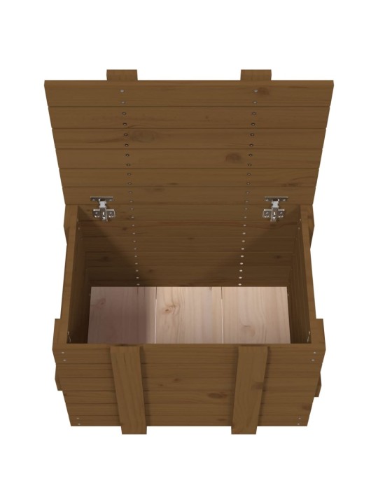 Úložný box medově hnědý 58 x 40,5 x 42 cm masivní borové dřevo