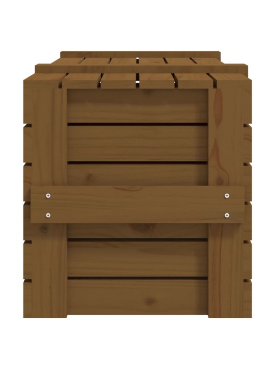 Úložný box medově hnědý 91 x 40,5 x 42 cm masivní borové dřevo