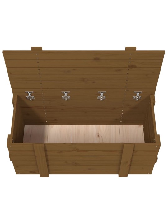 Úložný box medově hnědý 91 x 40,5 x 42 cm masivní borové dřevo