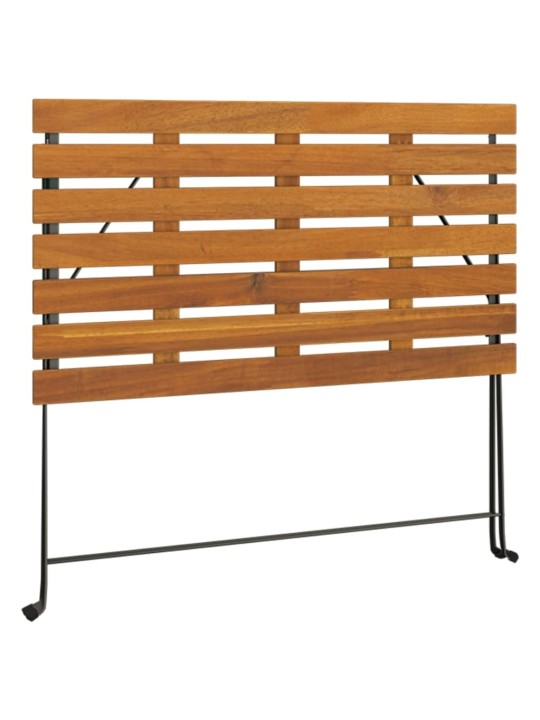 Skládací bistro stůl 100 x 54 x 71 cm masivní akácie a ocel