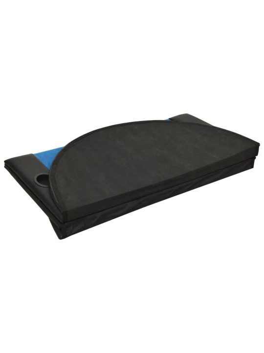 Skládací deska na poker pro 10 hráčů modrá 208 x 106 x 3 cm