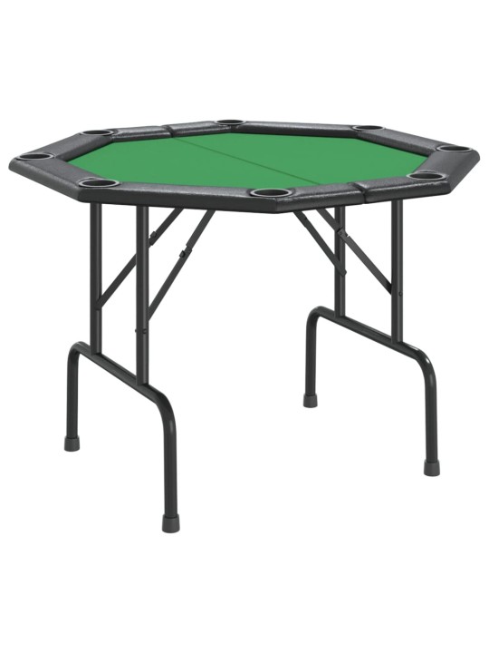 Skládací deska na poker pro 8 hráčů zelená 108 x 108 x 75 cm