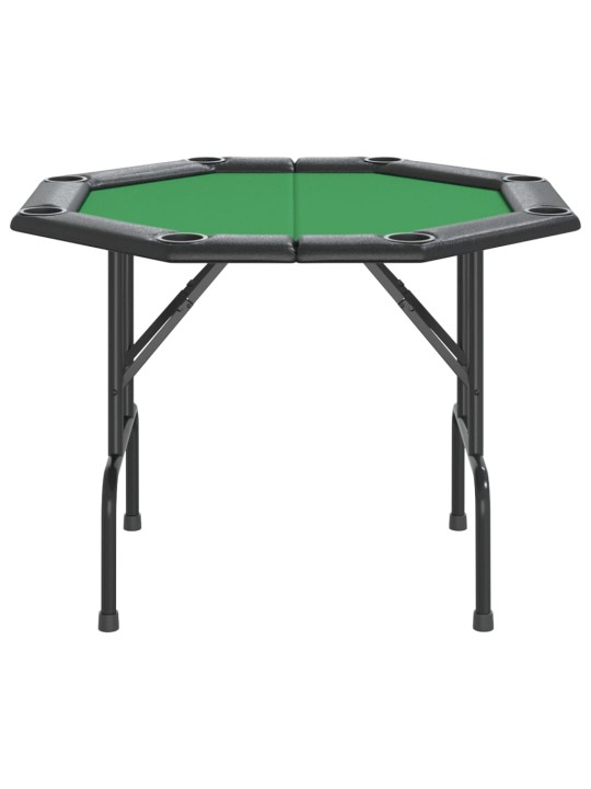 Skládací deska na poker pro 8 hráčů zelená 108 x 108 x 75 cm