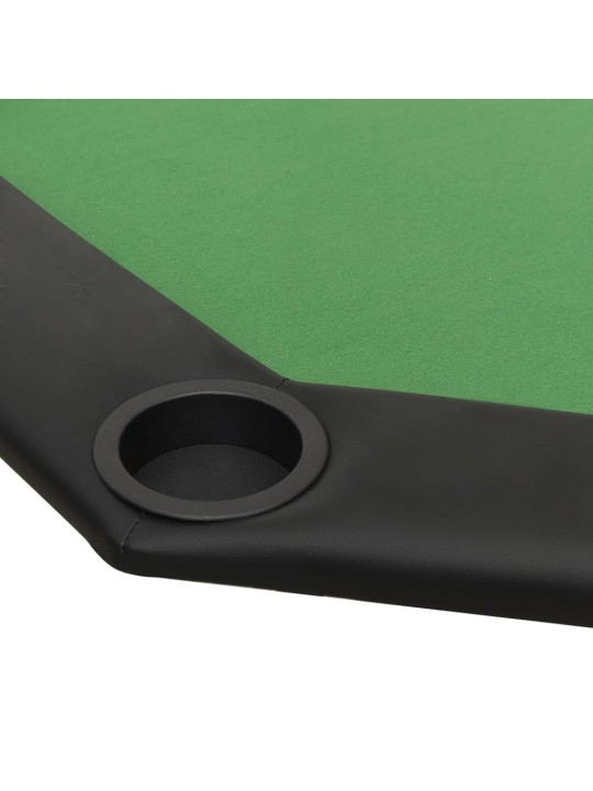 Skládací deska na poker pro 8 hráčů zelená 108 x 108 x 75 cm