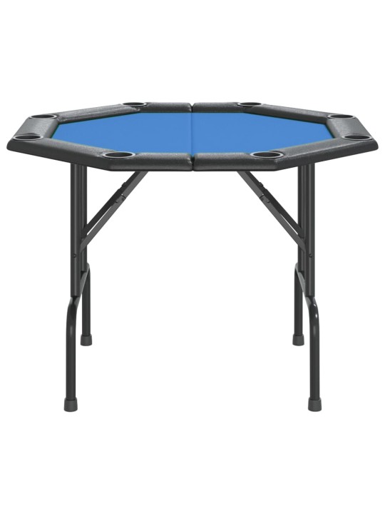 Skládací deska na poker pro 8 hráčů modrá 108 x 108 x 75 cm