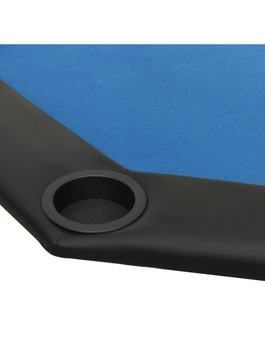 Skládací deska na poker pro 8 hráčů modrá 108 x 108 x 75 cm