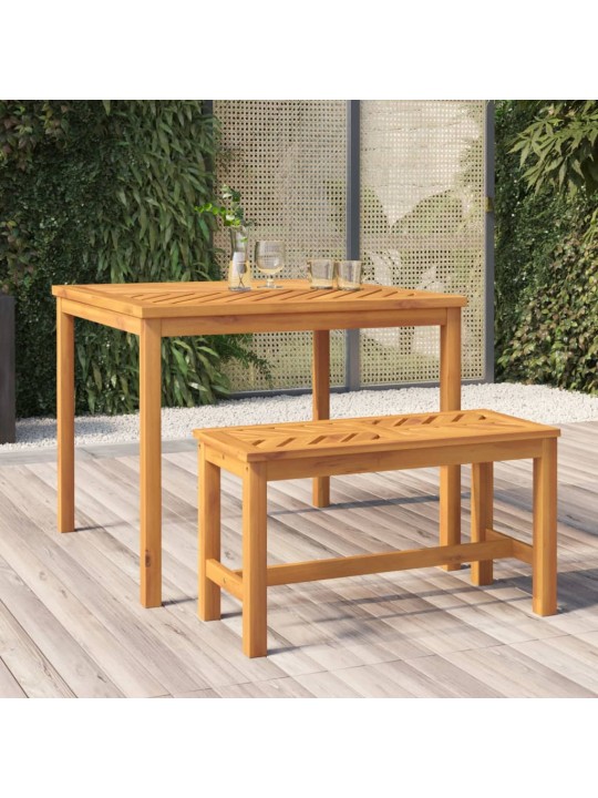 Zahradní lavice 80 cm masivní akáciové dřevo
