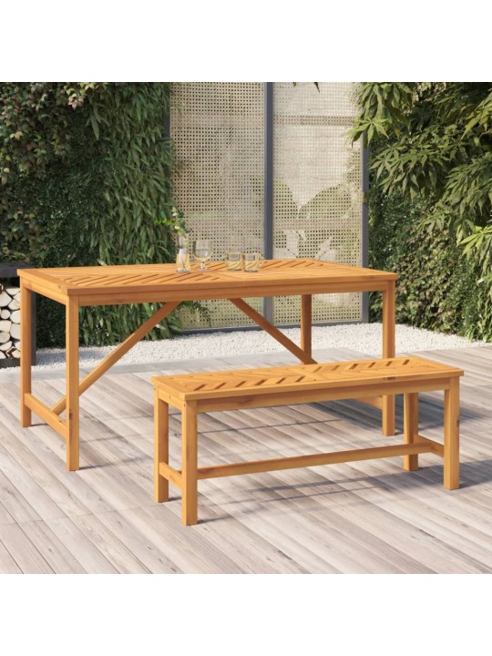 Zahradní lavice 110 cm masivní akáciové dřevo