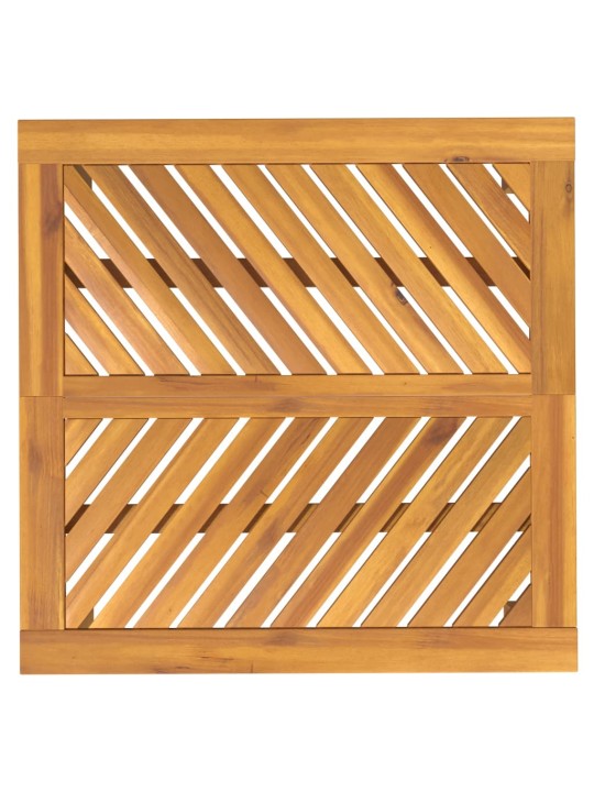 Zahradní jídelní stůl 90 x 90 x 74 cm masivní akáciové dřevo