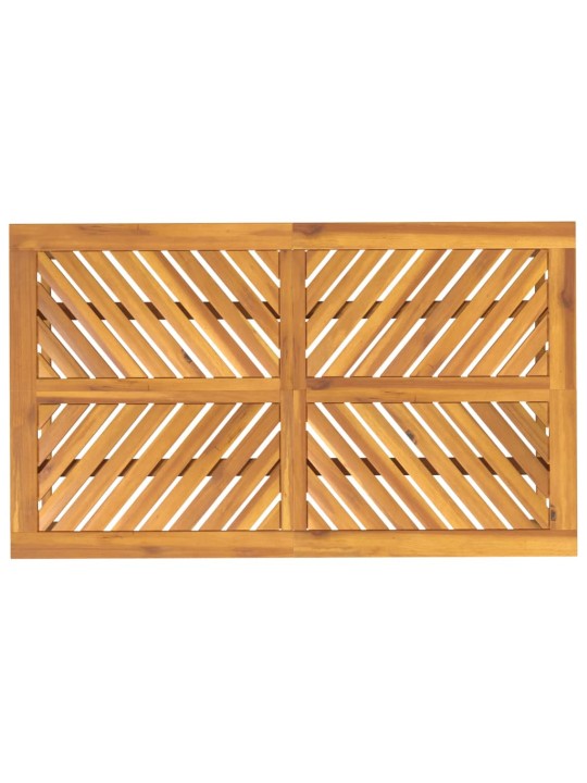 Zahradní jídelní stůl 150 x 90 x 74 cm masivní akáciové dřevo