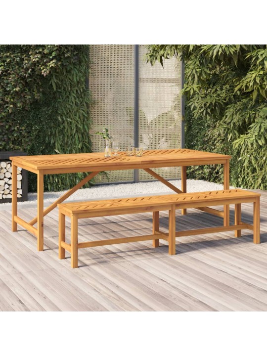Zahradní jídelní stůl 200 x 90 x 74 cm masivní akáciové dřevo