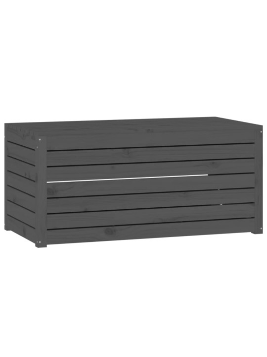 Zahradní box šedý 101 x 50,5 x 46,5 cm masivní borové dřevo