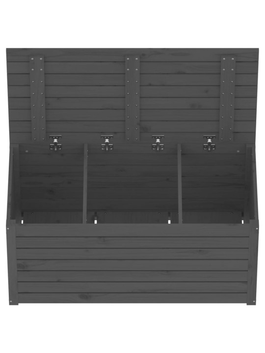Zahradní box šedý 101 x 50,5 x 46,5 cm masivní borové dřevo