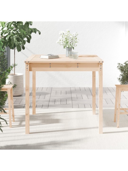 Zahradní stůl 82,5 x 82,5 x 76 cm masivní borové dřevo