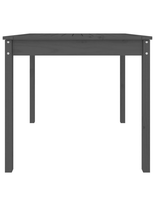 Zahradní stůl šedý 82,5 x 82,5 x 76 cm masivní borové dřevo
