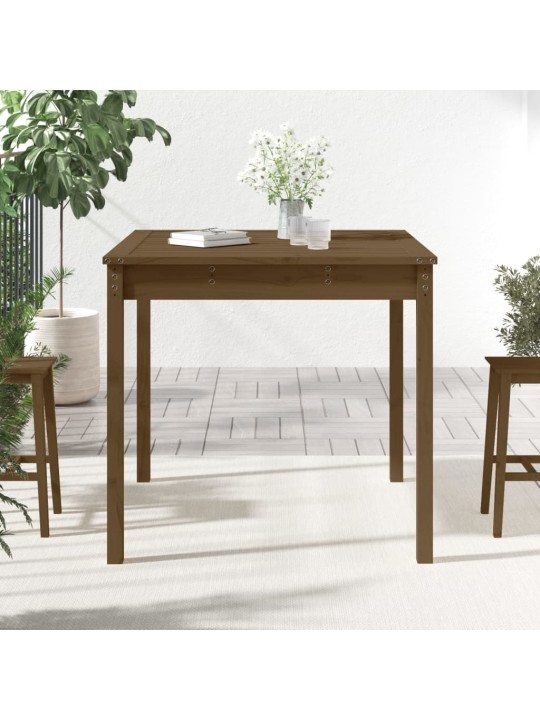 Zahradní stůl medově hnědý 82,5x82,5x76 cm masivní borové dřevo