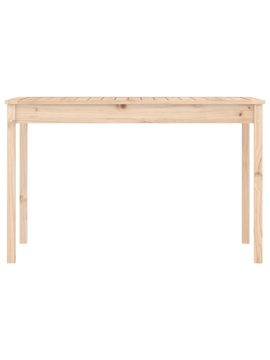 Zahradní stůl 121 x 82,5 x 76 cm masivní borové dřevo