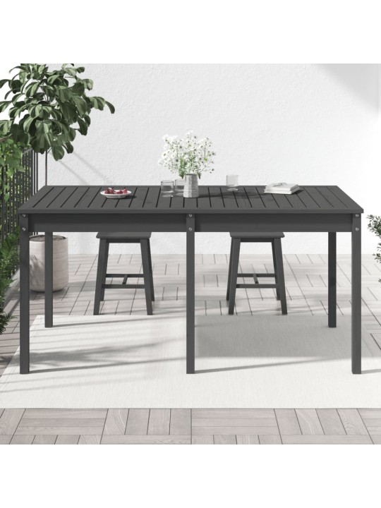 Zahradní stůl šedý 159,5 x 82,5 x 76 cm masivní borové dřevo