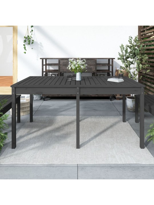 Zahradní stůl šedý 159,5 x 82,5 x 76 cm masivní borové dřevo