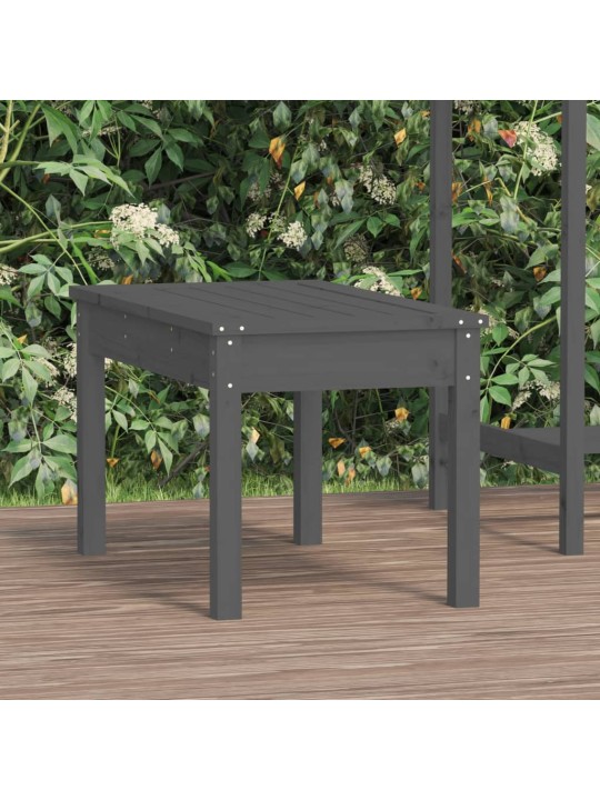 Zahradní lavice šedá 80 x 44 x 45 cm masivní borové dřevo