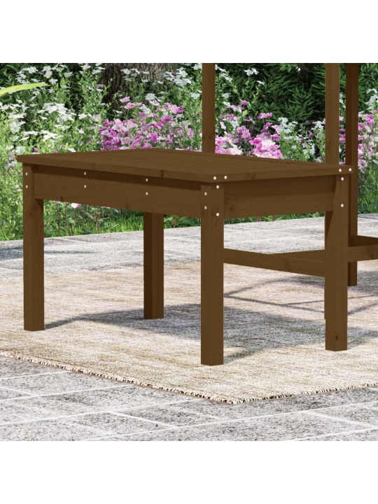 Zahradní lavice medově hnědá 80x44x45 cm masivní borové dřevo