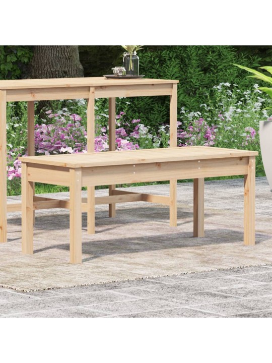 Zahradní lavice 109 x 44 x 45 cm masivní borové dřevo