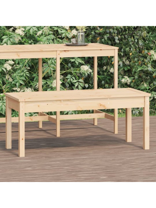 Zahradní lavice 109 x 44 x 45 cm masivní borové dřevo